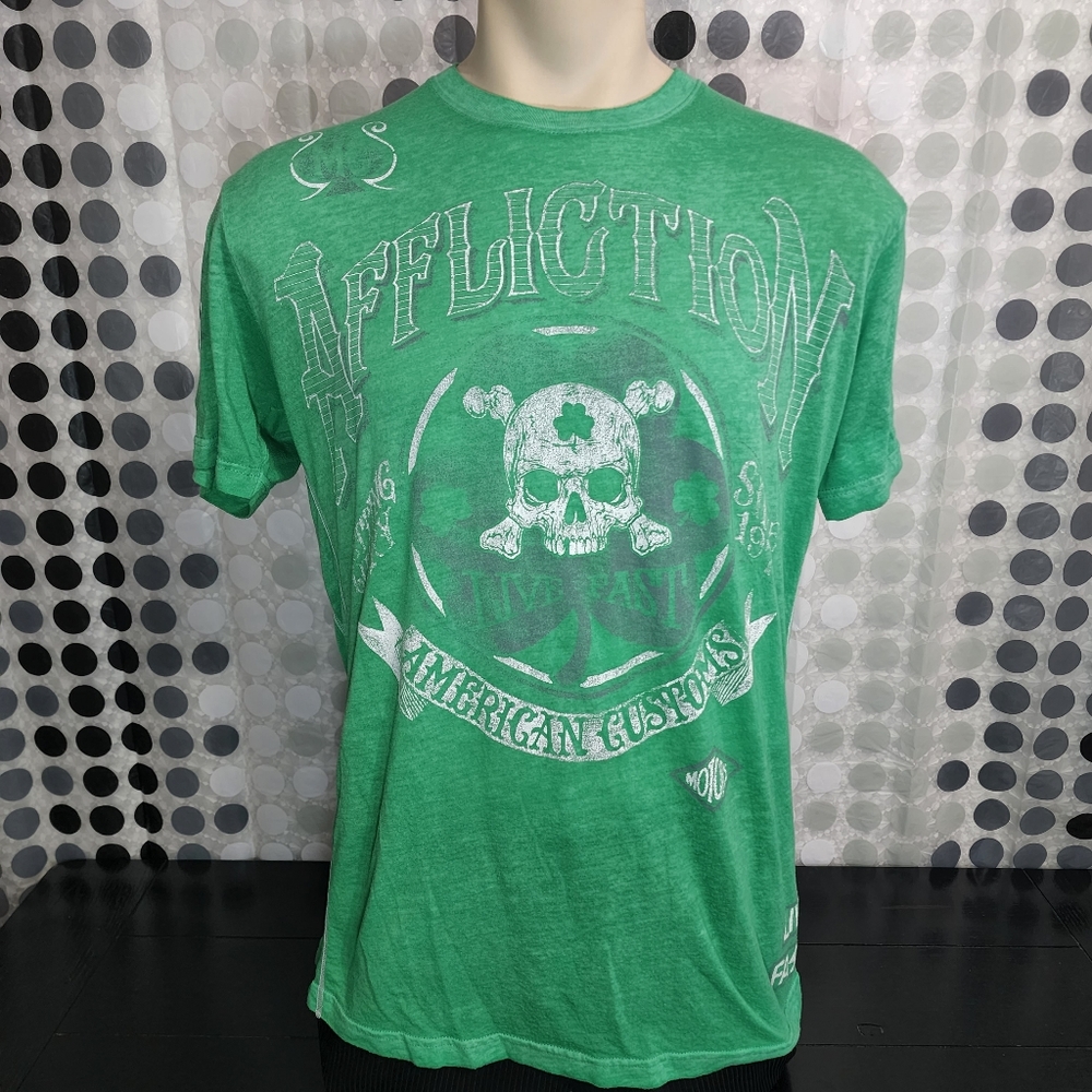 Affliction American Customs Green T